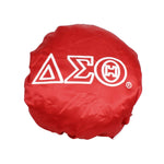 Load image into Gallery viewer, DST Sorority Red White Satin Sleep Bonnet Cap
