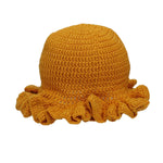 Load image into Gallery viewer, SGRHO Sorority Yellow Crochet Ruffle 1922 Bucket Hat
