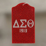 Load image into Gallery viewer, DST Red Sparkle Sorority Pride ID Badge Holder

