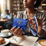 Load image into Gallery viewer, ZPB Blue 1920 Earbud Mini Snap Case with Clip
