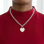 Load image into Gallery viewer, DST Silver 1913 Legacy Heart Lock Chain Necklace

