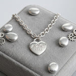 Load image into Gallery viewer, DST Silver 1913 Legacy Heart Lock Chain Necklace
