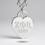 Load image into Gallery viewer, ZPB Silver 1920 Legacy Heart Lock Chain Necklace

