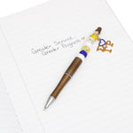 Load image into Gallery viewer, SGRHO Sorority Bling Bead and Charm Gold Pen
