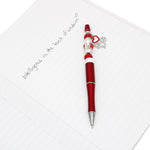 Load image into Gallery viewer, DST Sorority Bling Bead and Charm Red Pen
