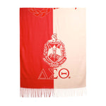 Load image into Gallery viewer, DST Sorority Red Cream Block Fashion Shawl Scarf
