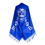 Load image into Gallery viewer, ZPB Sorority Blue Shield Fashion Shawl Scarf

