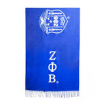 Load image into Gallery viewer, ZPB Sorority Blue Shield Fashion Shawl Scarf
