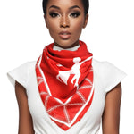 Load image into Gallery viewer, DST Sorority Red Square Scarf
