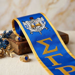 Load image into Gallery viewer, SGRHO Print Legacy Honor Stole in Blue with Gold
