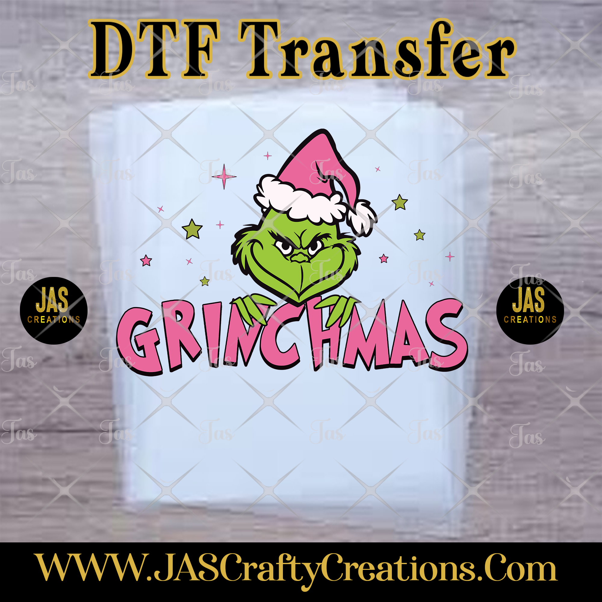 MEAN GREEN GUY MAS PINK READY TO PRESS TRANSFER