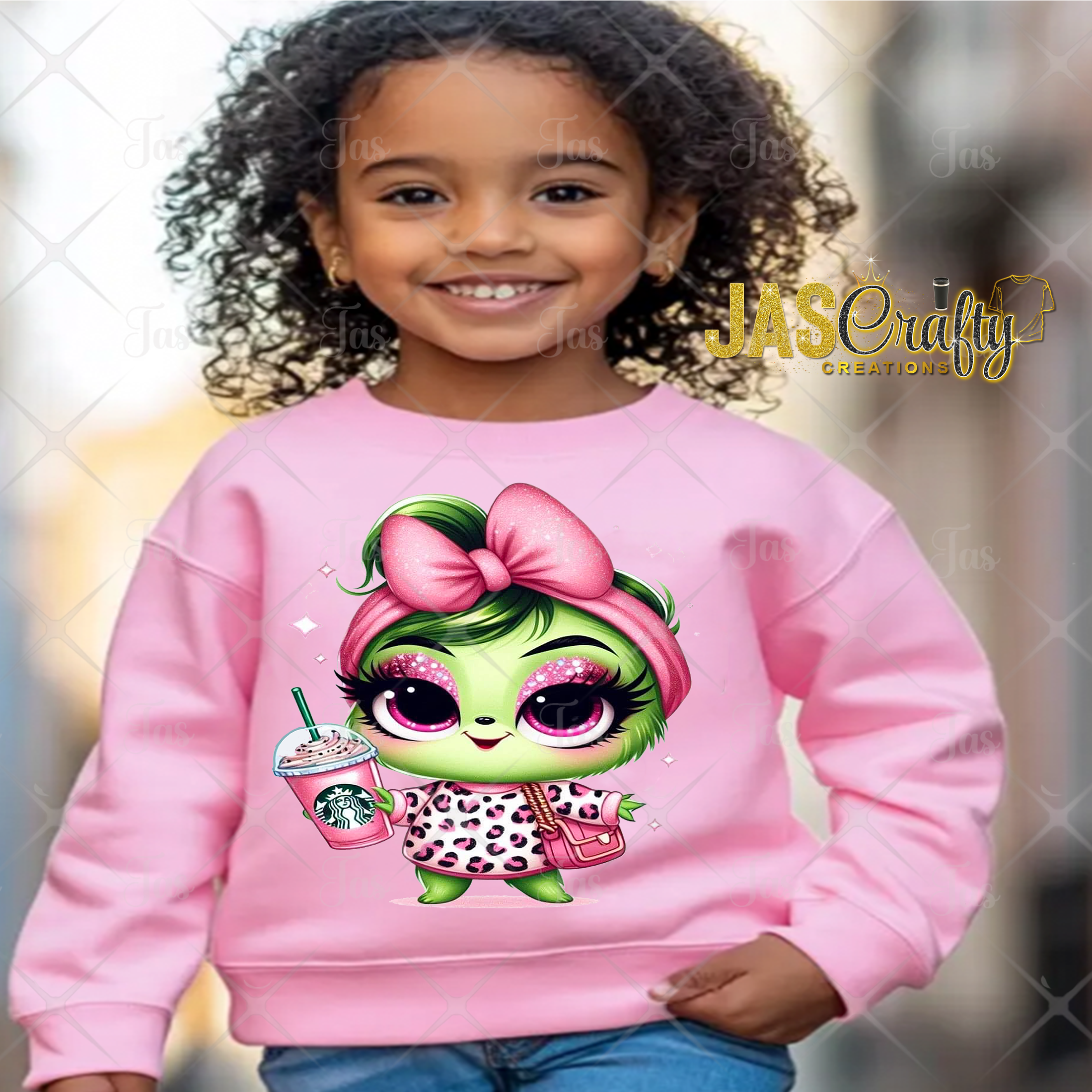 MEAN GREEN BABY GIRL READY TO PRESS TRANSFER