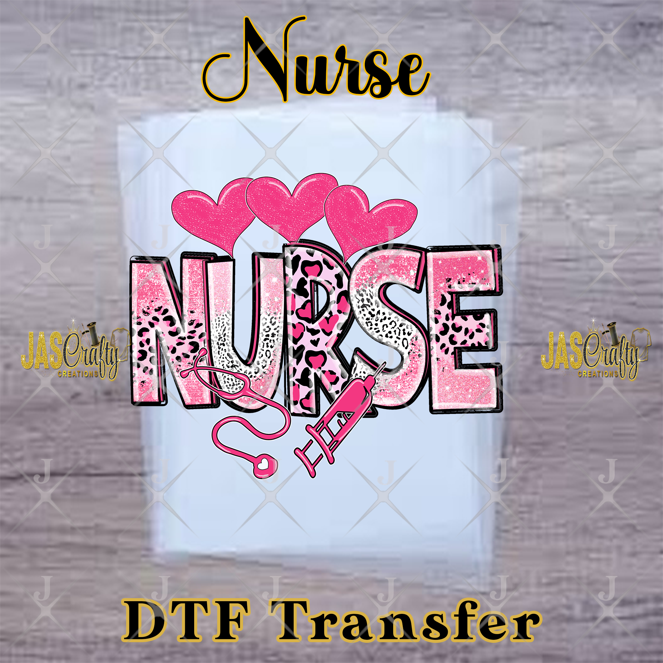 NURSE ANIMAL PRINTS READY TO PRESS TRANSFER
