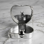 Load image into Gallery viewer, DST Mini Rhinestone Heart Crossbody Compact
