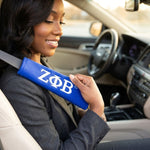 Load image into Gallery viewer, Zeta Phi Beta Blue Seat Belt Cover Set
