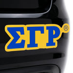 Load image into Gallery viewer, Sigma Gamma Rho Greek Letter Car Bumper Magnet
