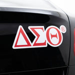 Load image into Gallery viewer, Delta Sigma Theta Greek Letter Car Bumper Magnet
