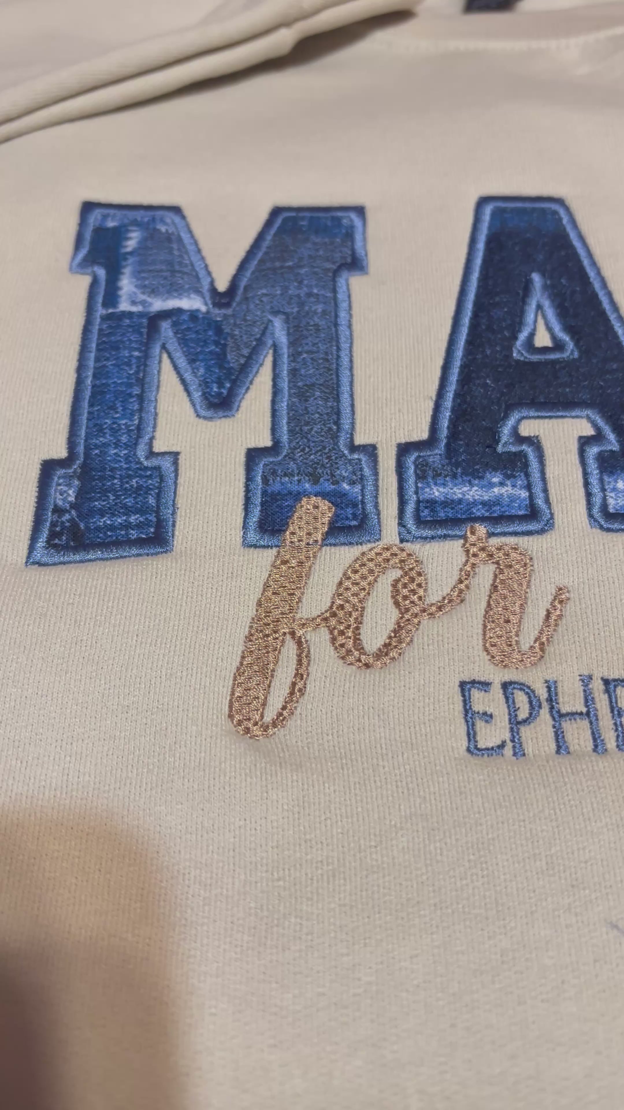 MADE FOR MORE EMBROIDERED SWEATSHIRT