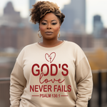 Load image into Gallery viewer, GOD'S LOVE NEVER FAILS READY TO PRESS DESIGN
