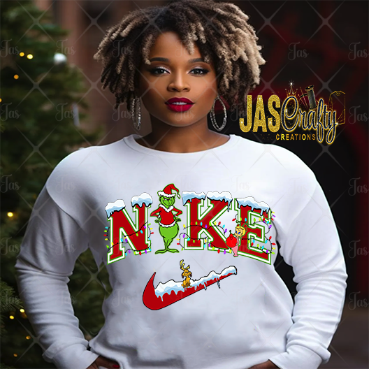 MEAN GREEN GUY SWOOSH LOGO READY TO PRESS TRANSFER