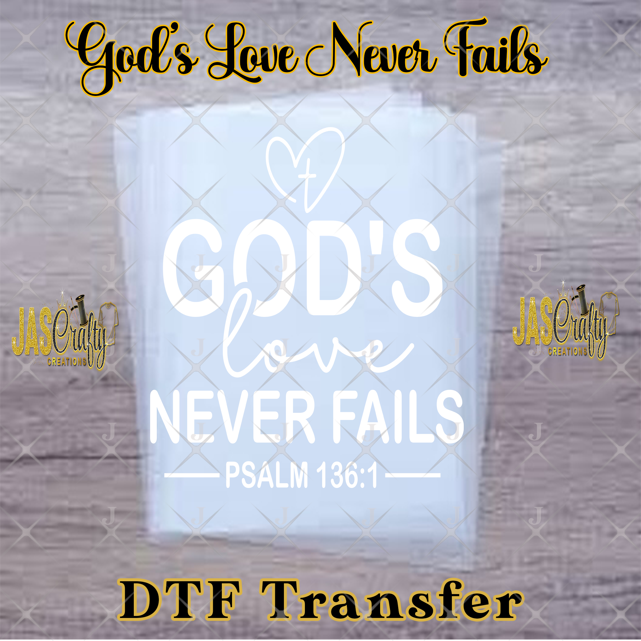 GOD'S LOVE NEVER FAILS READY TO PRESS TRANSFER
